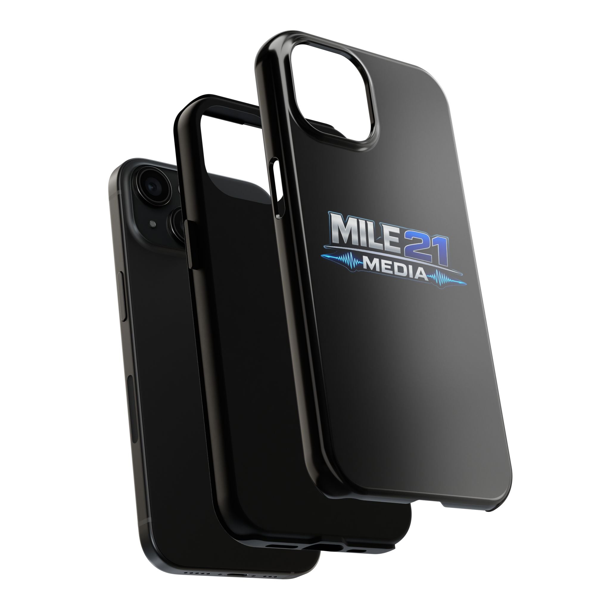 Mile21 Media Tough Phone Case — Protective Slim Shockproof Cover with Logo