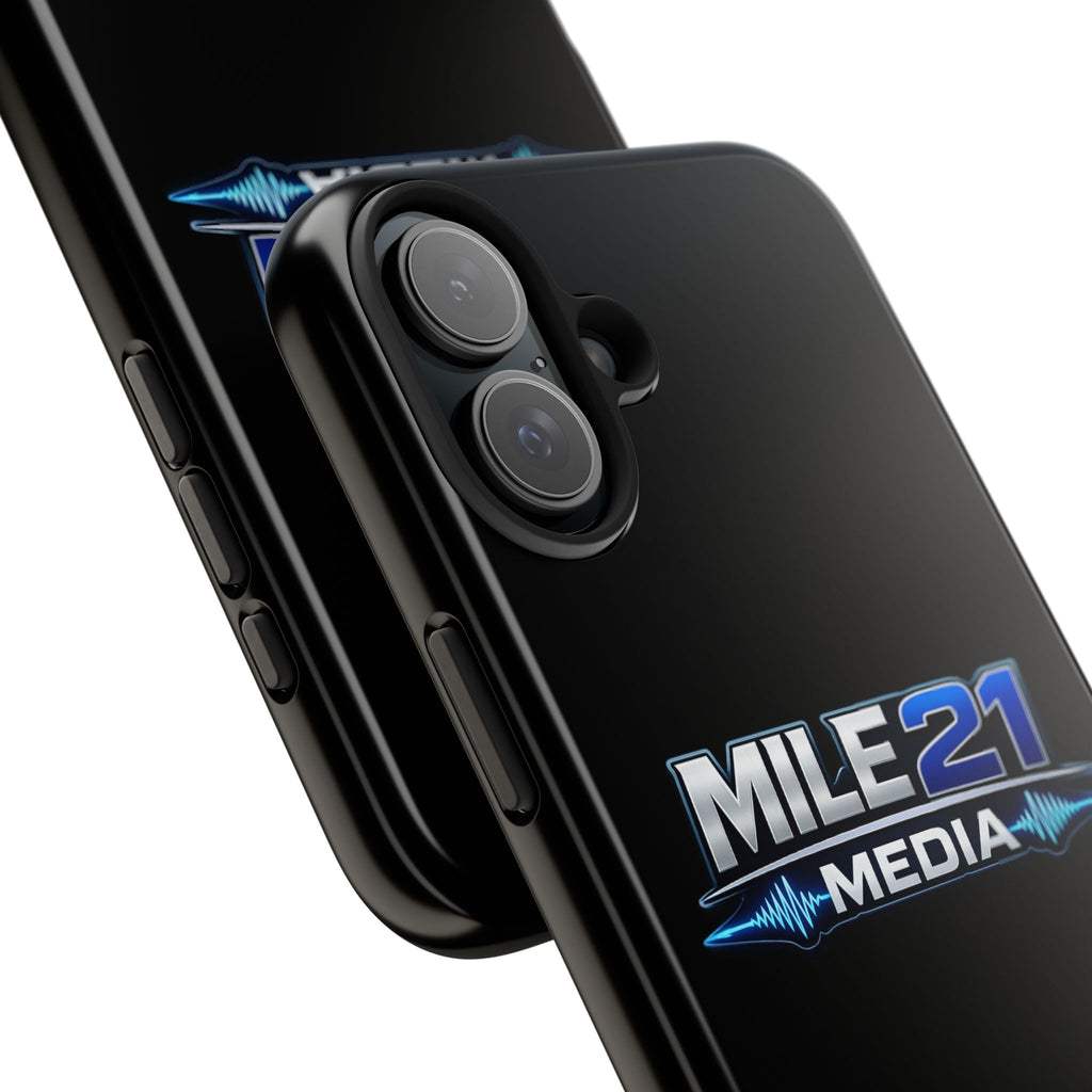 Mile21 Media Tough Phone Case — Protective Slim Shockproof Cover with Logo