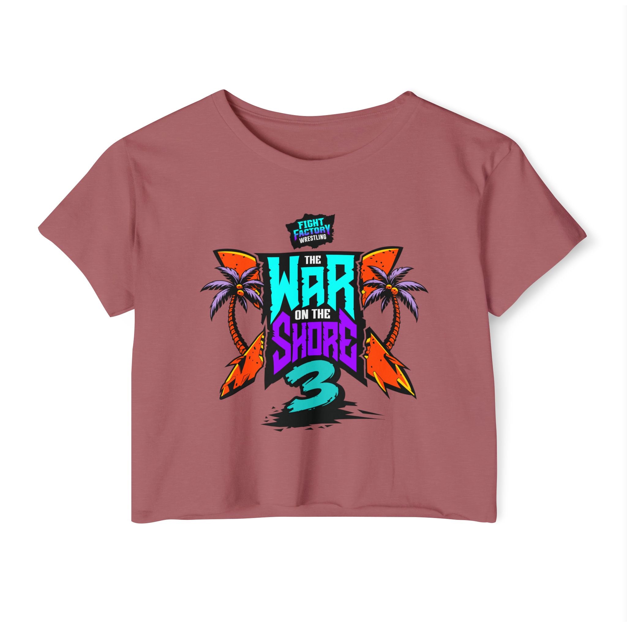 War On The Shore 3 - Women's Crop Top with Short Sleeves