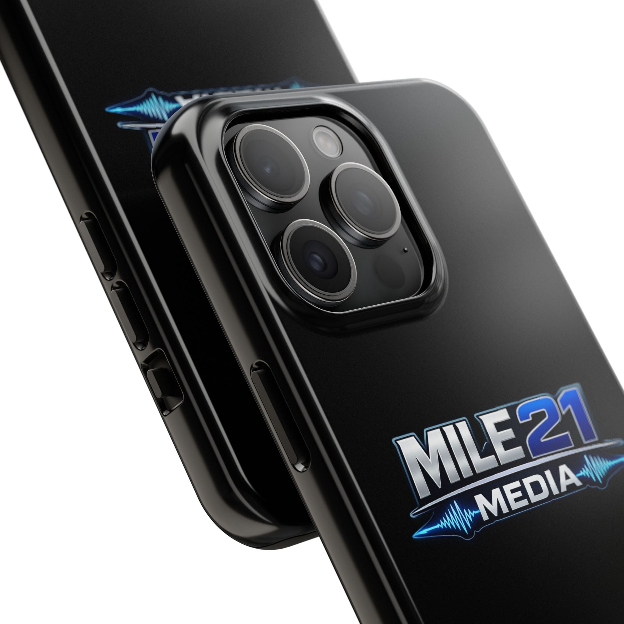 Mile21 Media Tough Phone Case — Protective Slim Shockproof Cover with Logo