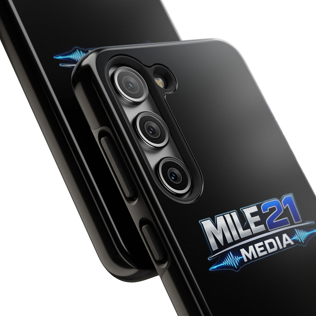 Mile21 Media Tough Phone Case — Protective Slim Shockproof Cover with Logo