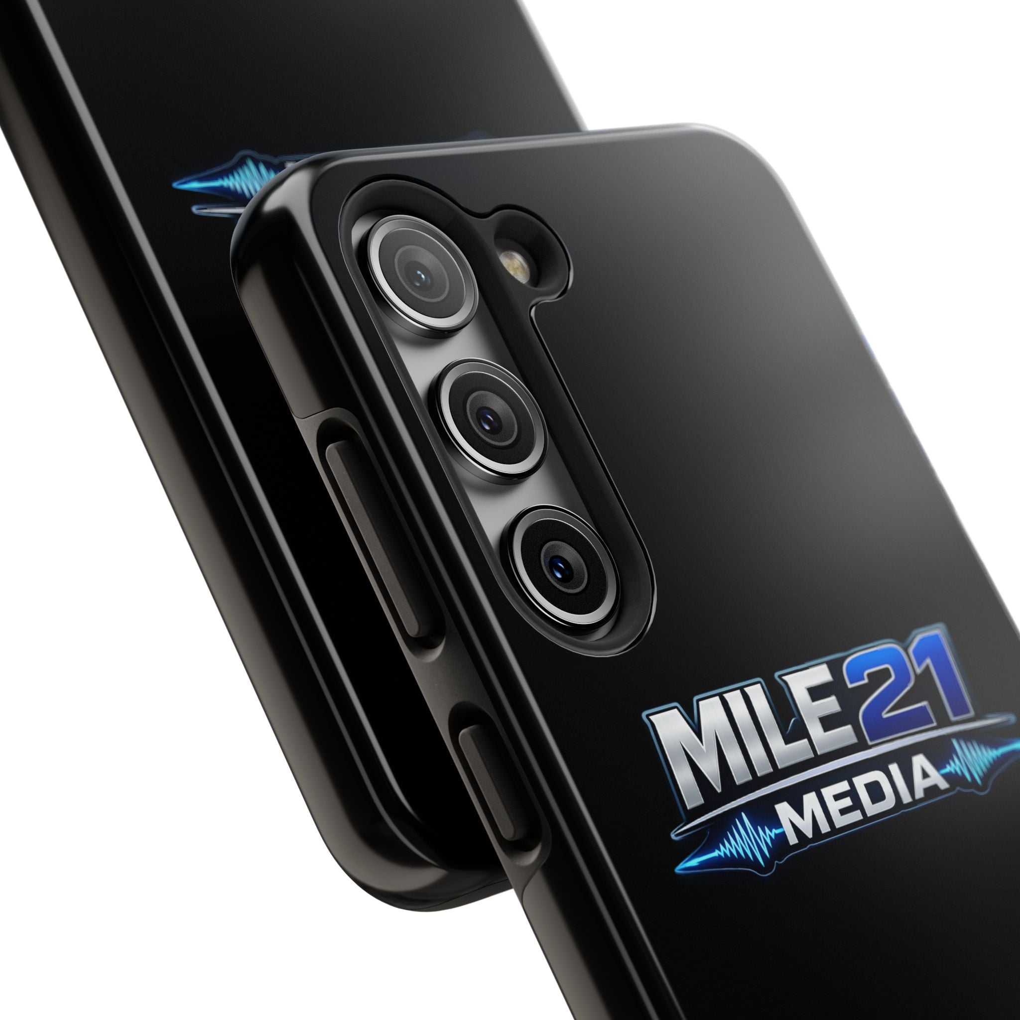Mile21 Media Tough Phone Case — Protective Slim Shockproof Cover with Logo