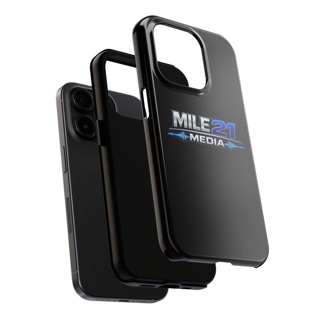 Mile21 Media Tough Phone Case — Protective Slim Shockproof Cover with Logo