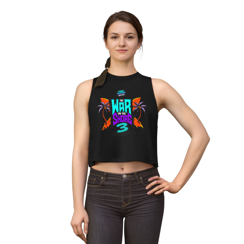 War On The Shore 3 Women's Crop /Razor Back Shirt