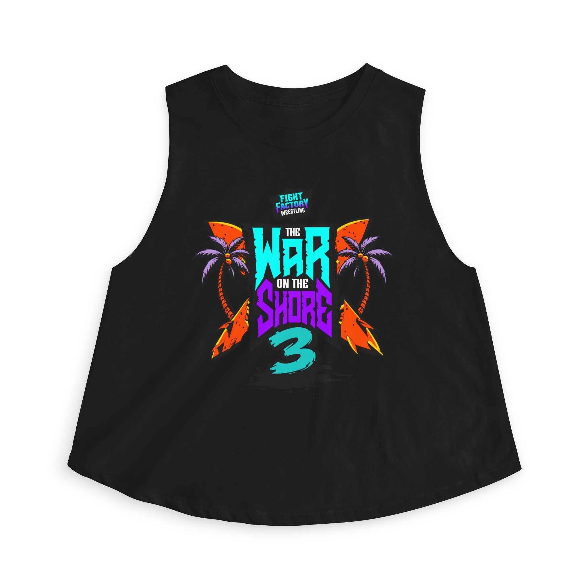 War On The Shore 3 Women's Crop /Razor Back Shirt