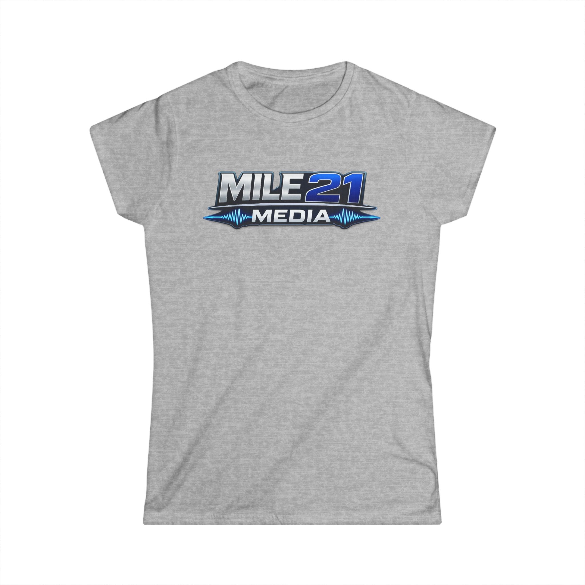 Mile 21 Media Women's Logo Tee — Lightweight Branded Graphic T-Shirt