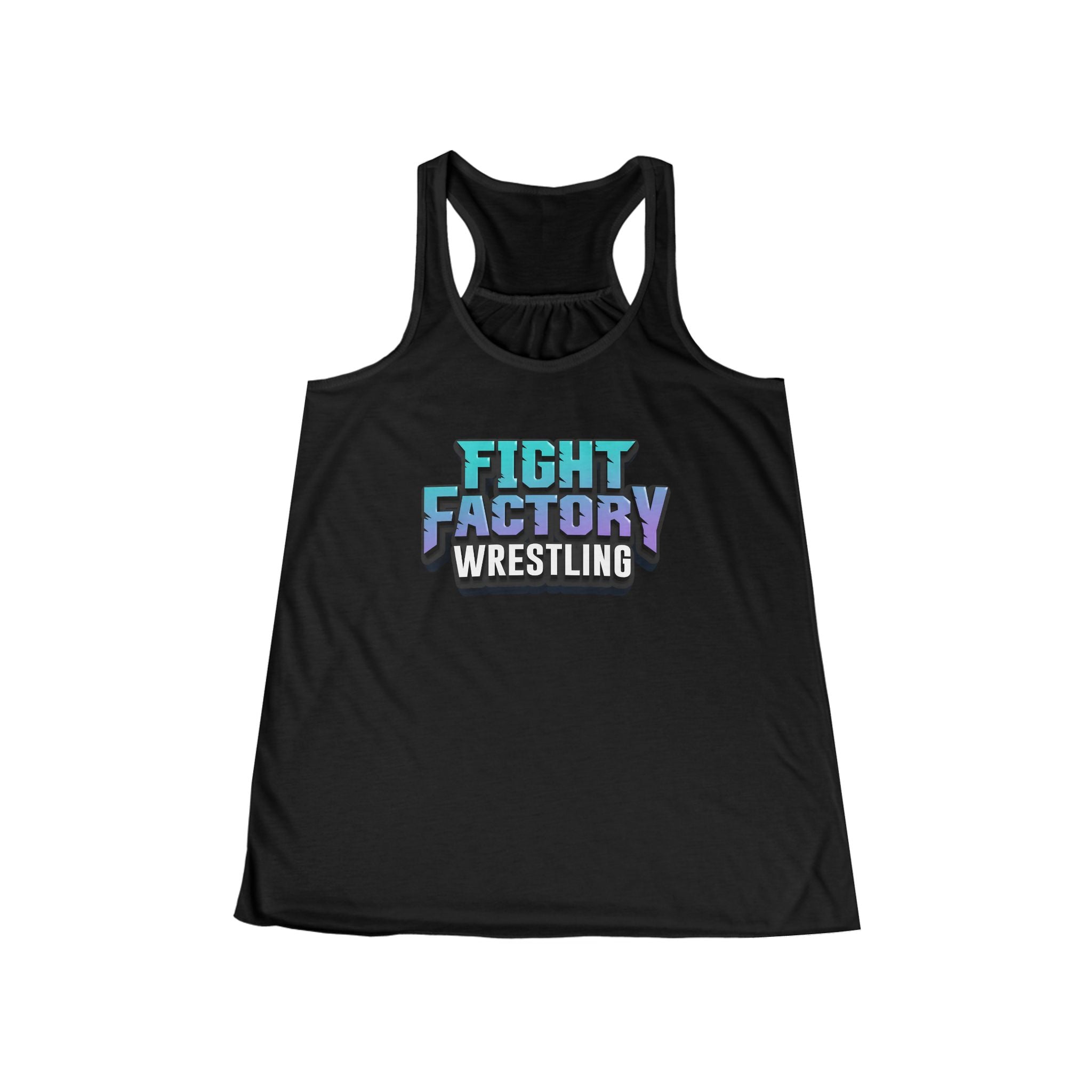 Fight Factory Wrestling Women's Racerback Tank Top — Retro Gradient Logo