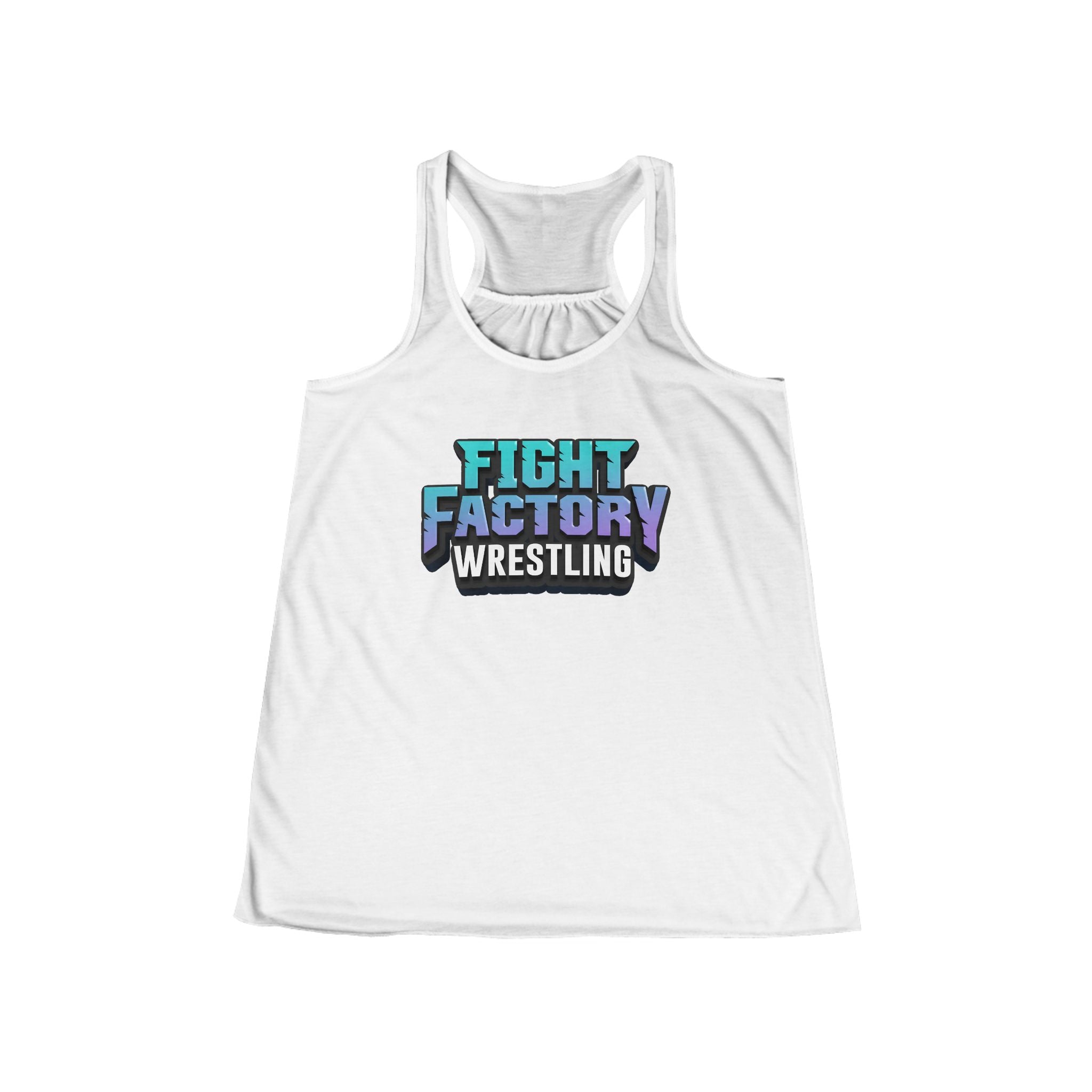 Fight Factory Wrestling Women's Racerback Tank Top — Retro Gradient Logo