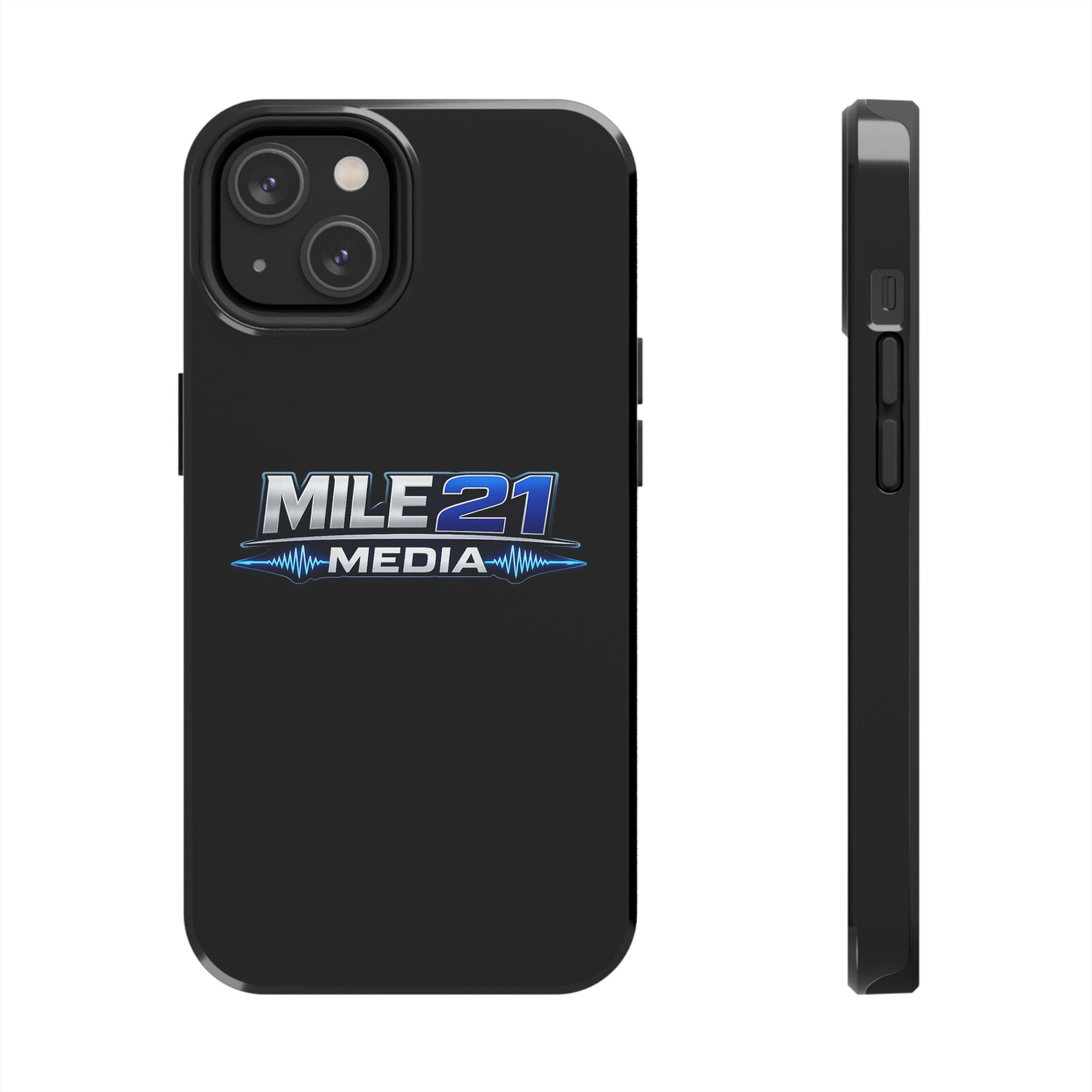 Mile21 Media Tough Phone Case — Protective Slim Shockproof Cover with Logo