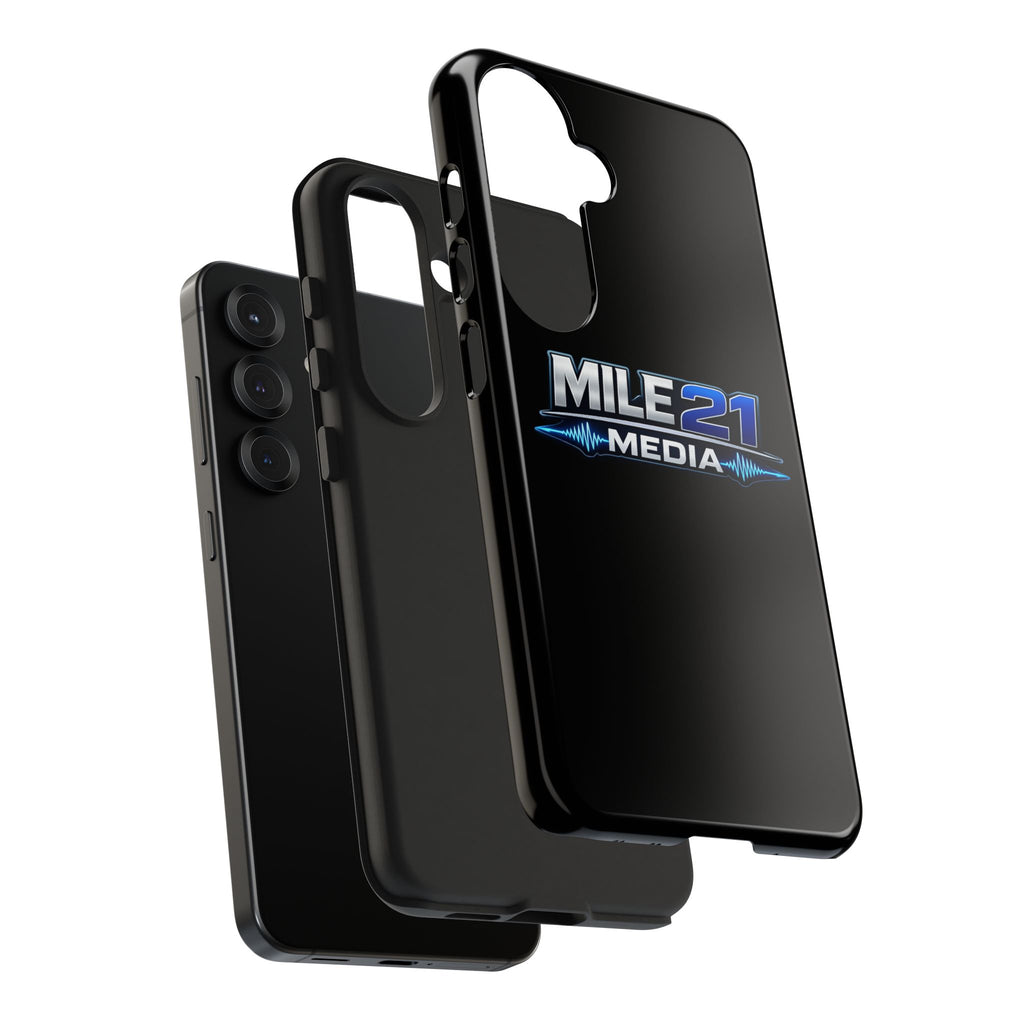 Mile21 Media Tough Phone Case — Protective Slim Shockproof Cover with Logo