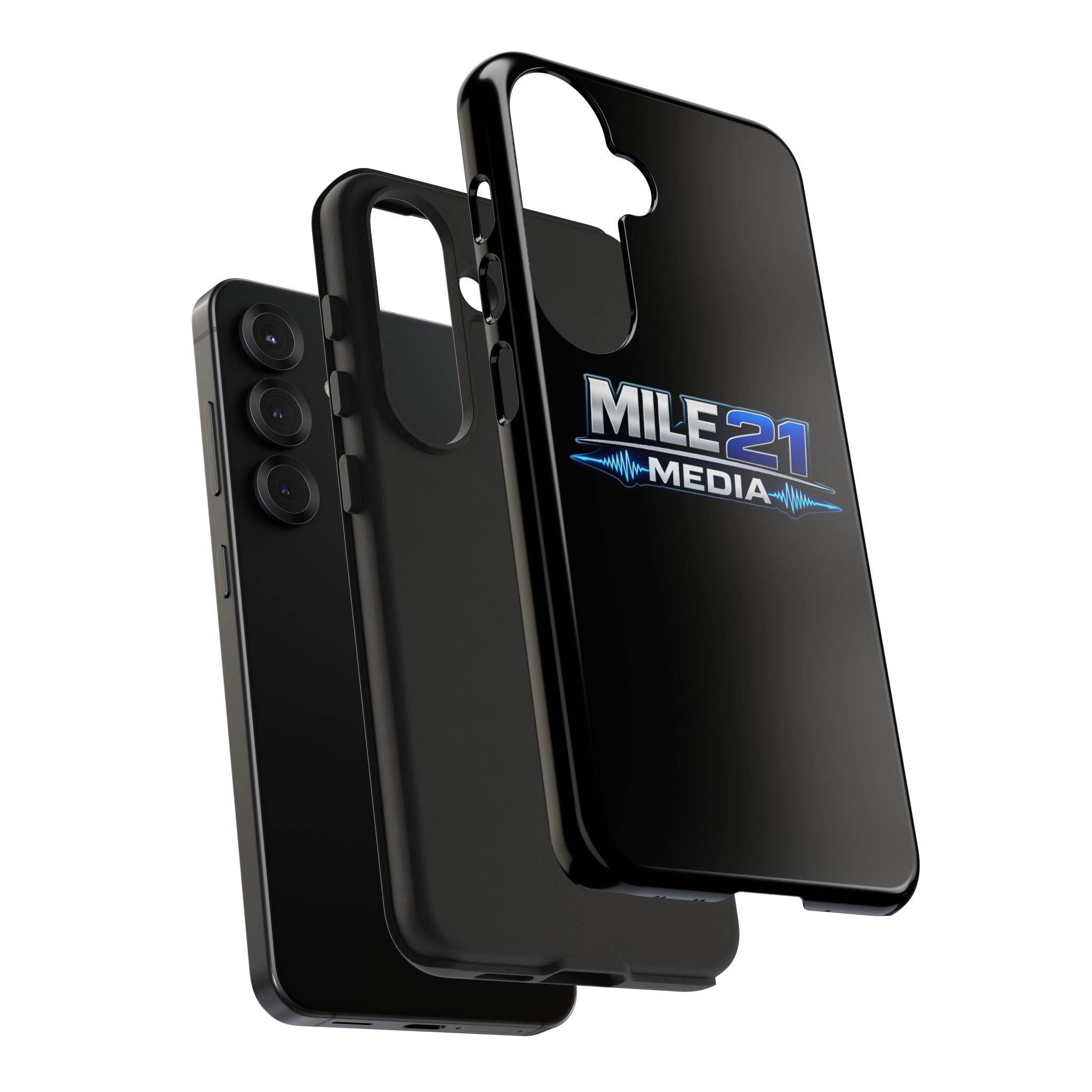 Mile21 Media Tough Phone Case — Protective Slim Shockproof Cover with Logo