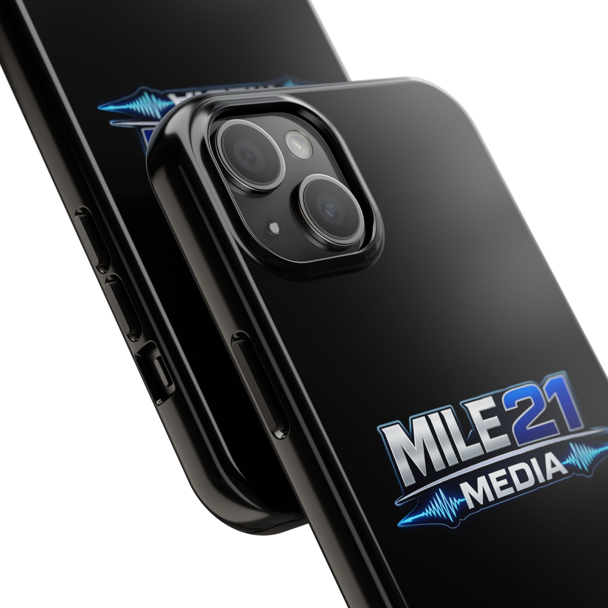 Mile21 Media Tough Phone Case — Protective Slim Shockproof Cover with Logo