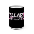 Stellar19 Studios Logo Mug — 15oz Black Branded Coffee Cup