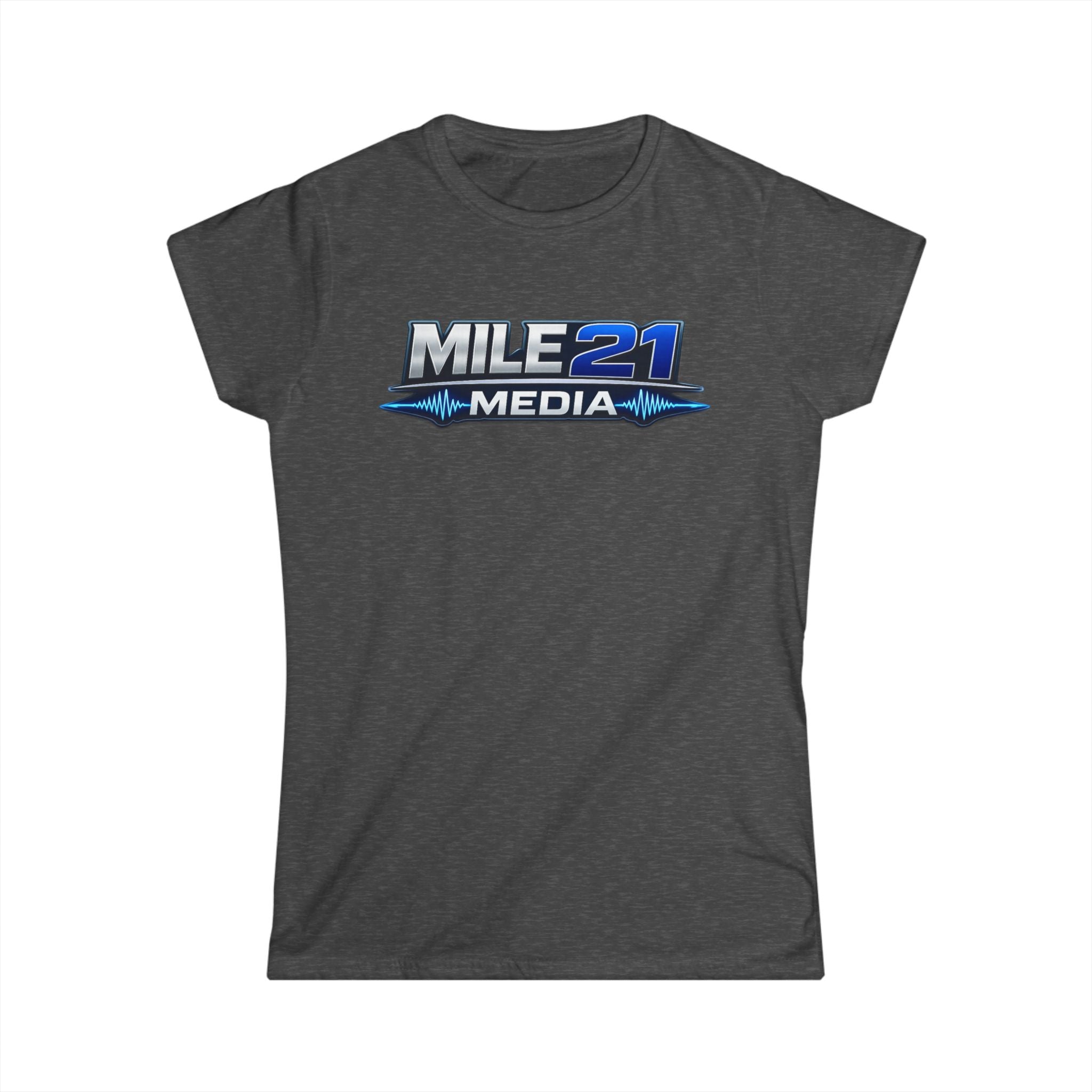 Mile 21 Media Women's Logo Tee — Lightweight Branded Graphic T-Shirt