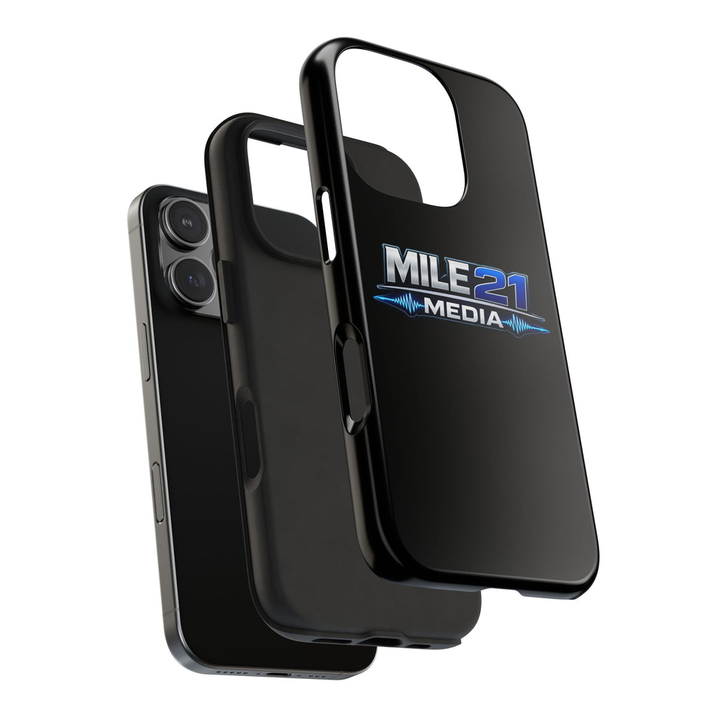 Mile21 Media Tough Phone Case — Protective Slim Shockproof Cover with Logo