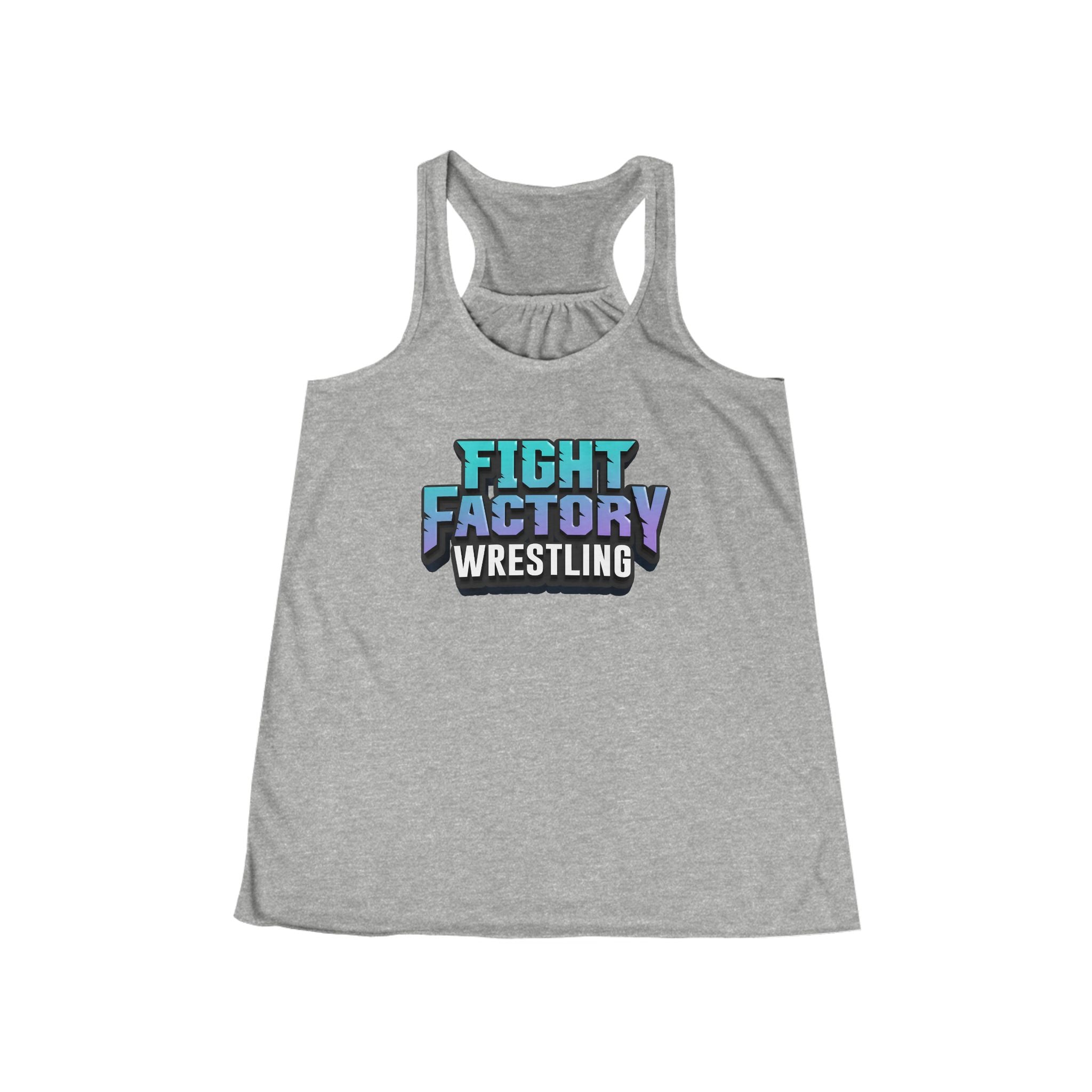 Fight Factory Wrestling Women's Racerback Tank Top — Retro Gradient Logo