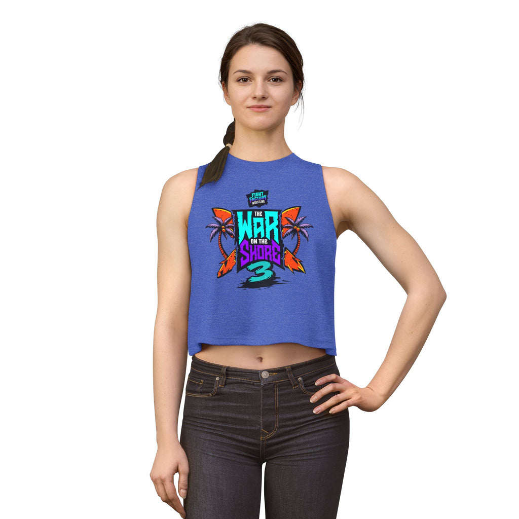 War On The Shore 3 Women's Crop /Razor Back Shirt