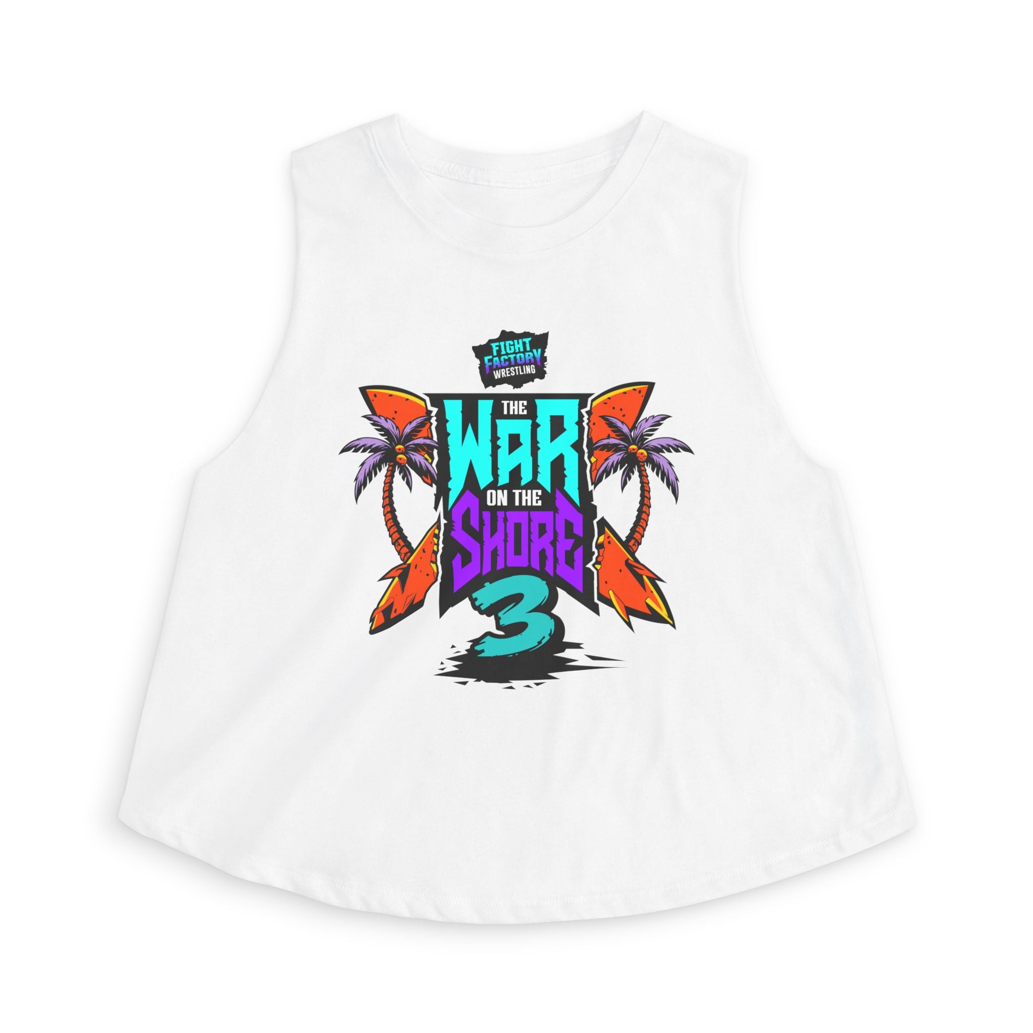 War On The Shore 3 Women's Crop /Razor Back Shirt