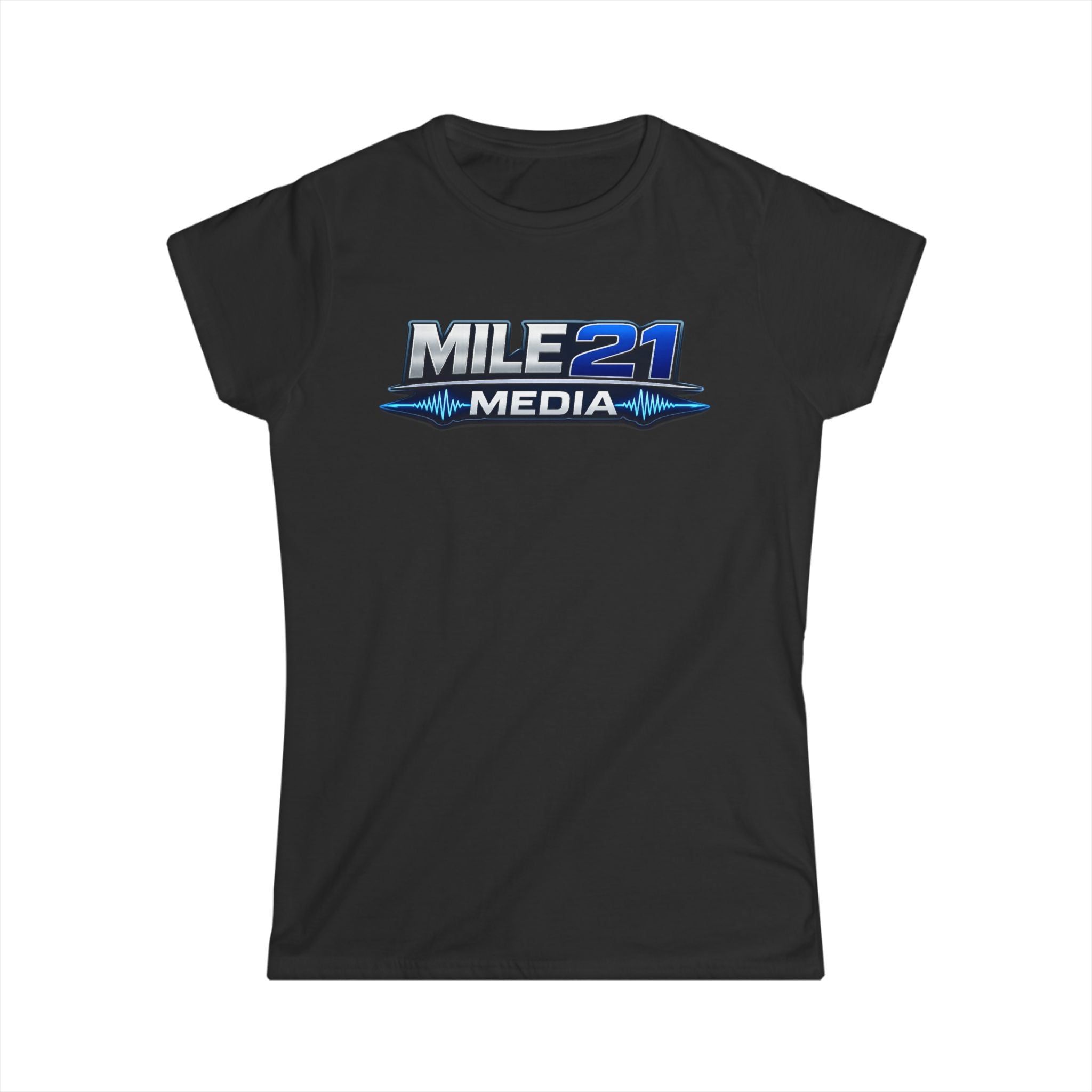 Mile 21 Media Women's Logo Tee — Lightweight Branded Graphic T-Shirt