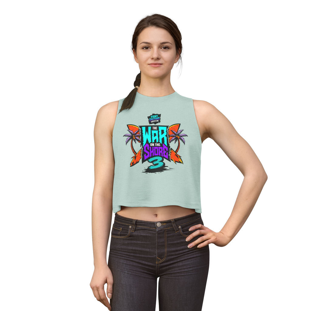 War On The Shore 3 Women's Crop /Razor Back Shirt