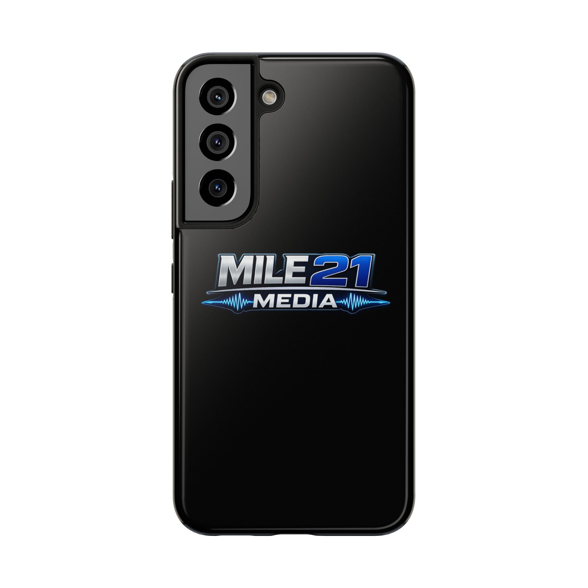 Mile21 Media Tough Phone Case — Protective Slim Shockproof Cover with Logo