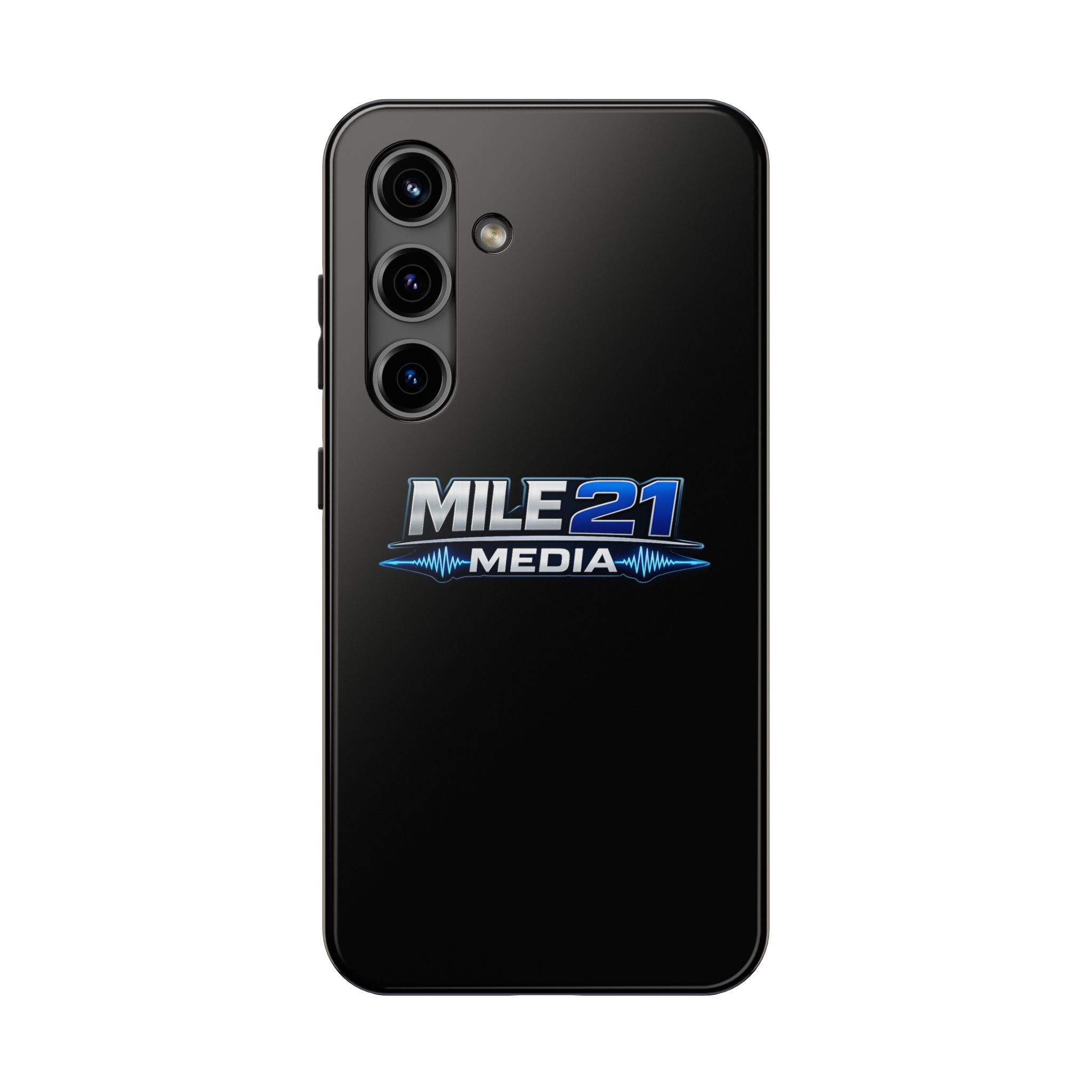 Mile21 Media Tough Phone Case — Protective Slim Shockproof Cover with Logo