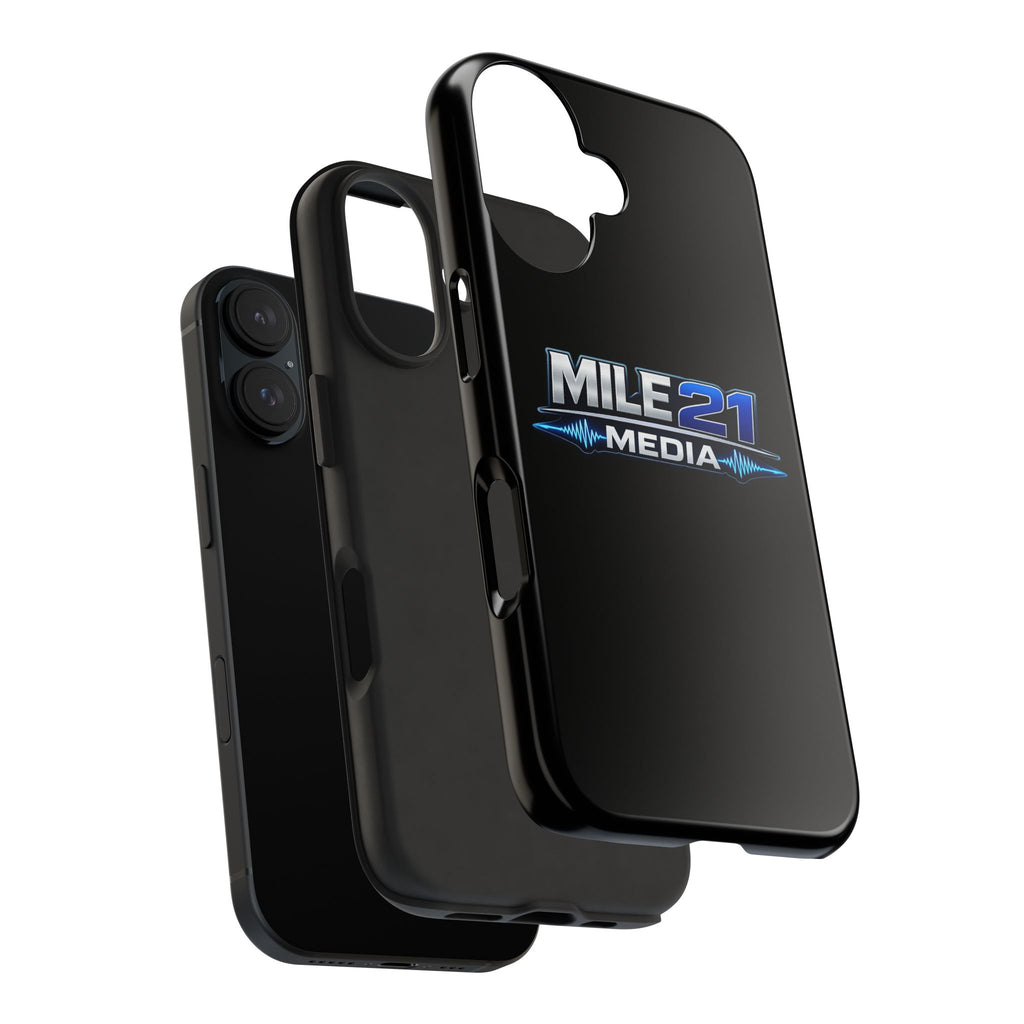 Mile21 Media Tough Phone Case — Protective Slim Shockproof Cover with Logo