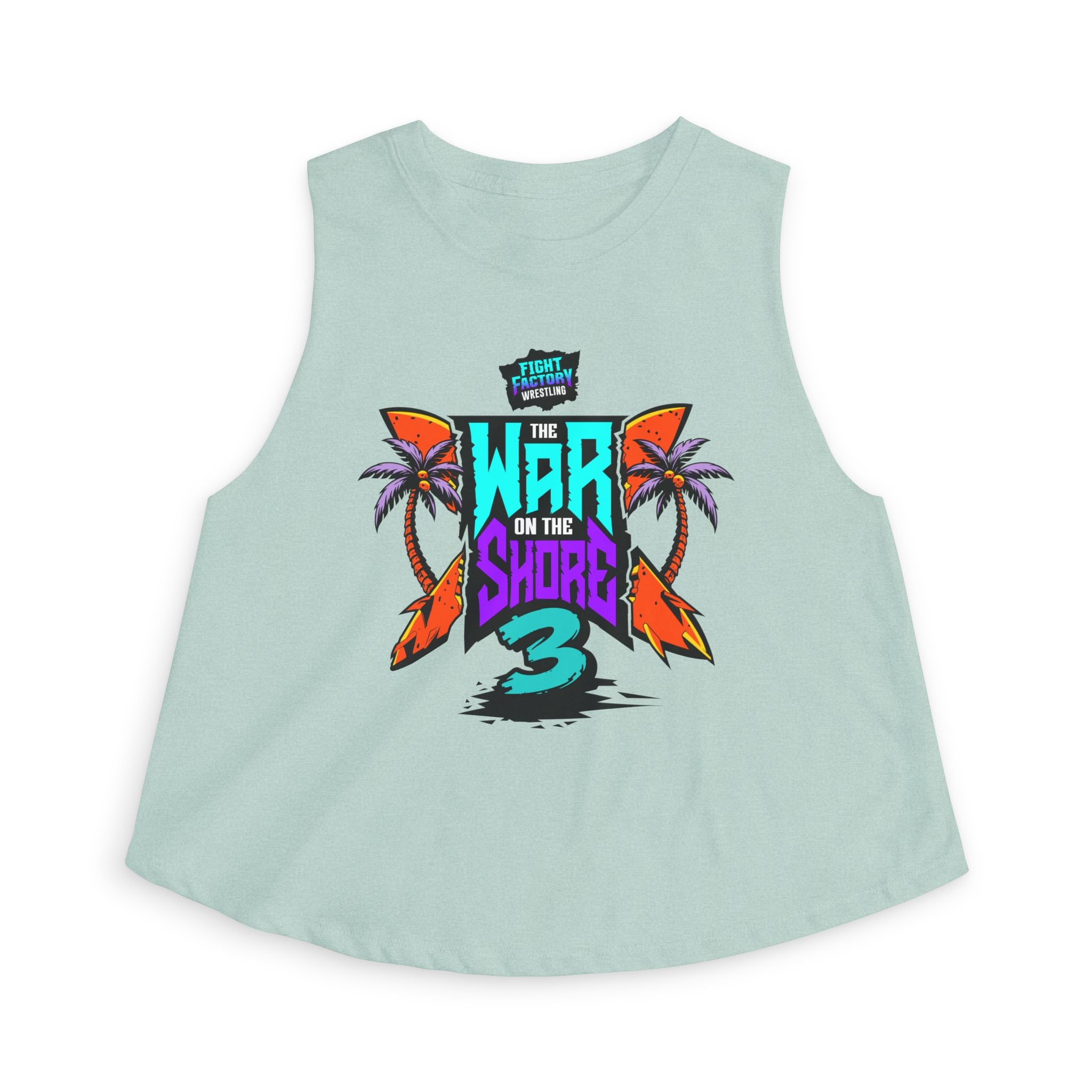 War On The Shore 3 Women's Crop /Razor Back Shirt