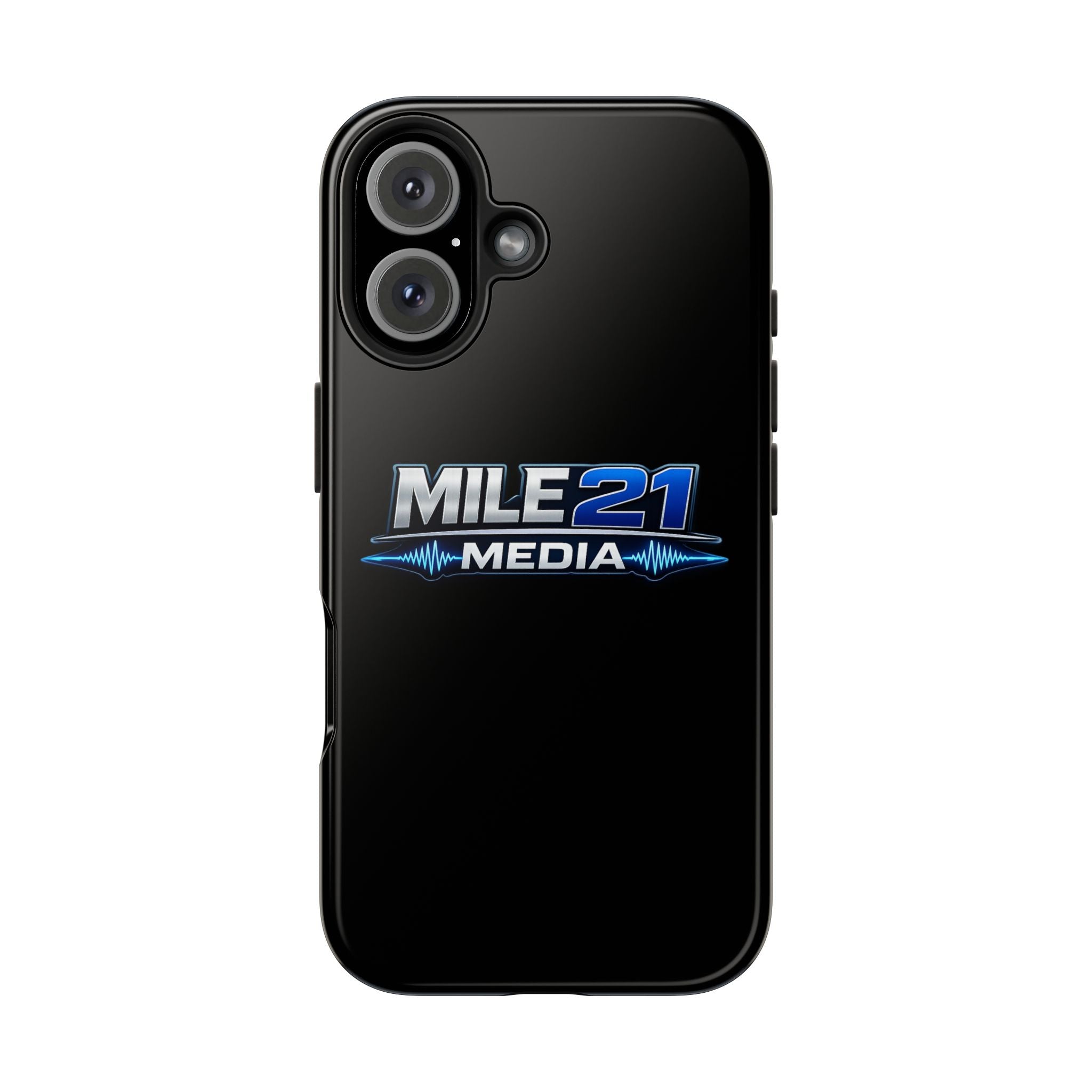 Mile21 Media Tough Phone Case — Protective Slim Shockproof Cover with Logo