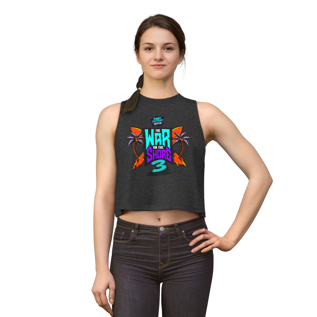 War On The Shore 3 Women's Crop /Razor Back Shirt