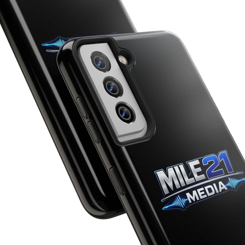 Mile21 Media Tough Phone Case — Protective Slim Shockproof Cover with Logo