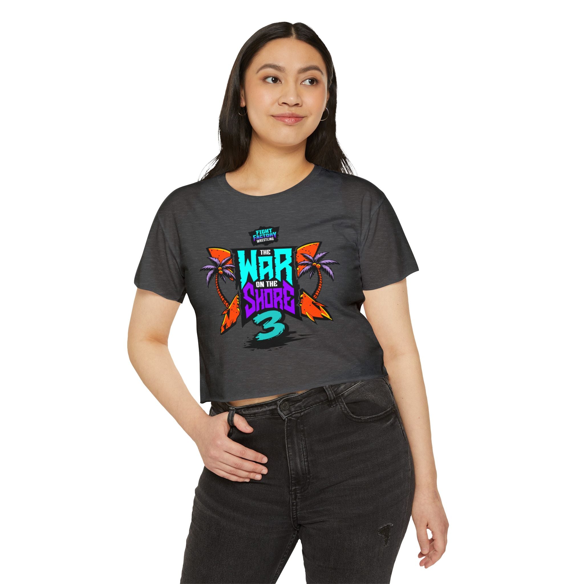 War On The Shore 3 - Women's Crop Top with Short Sleeves