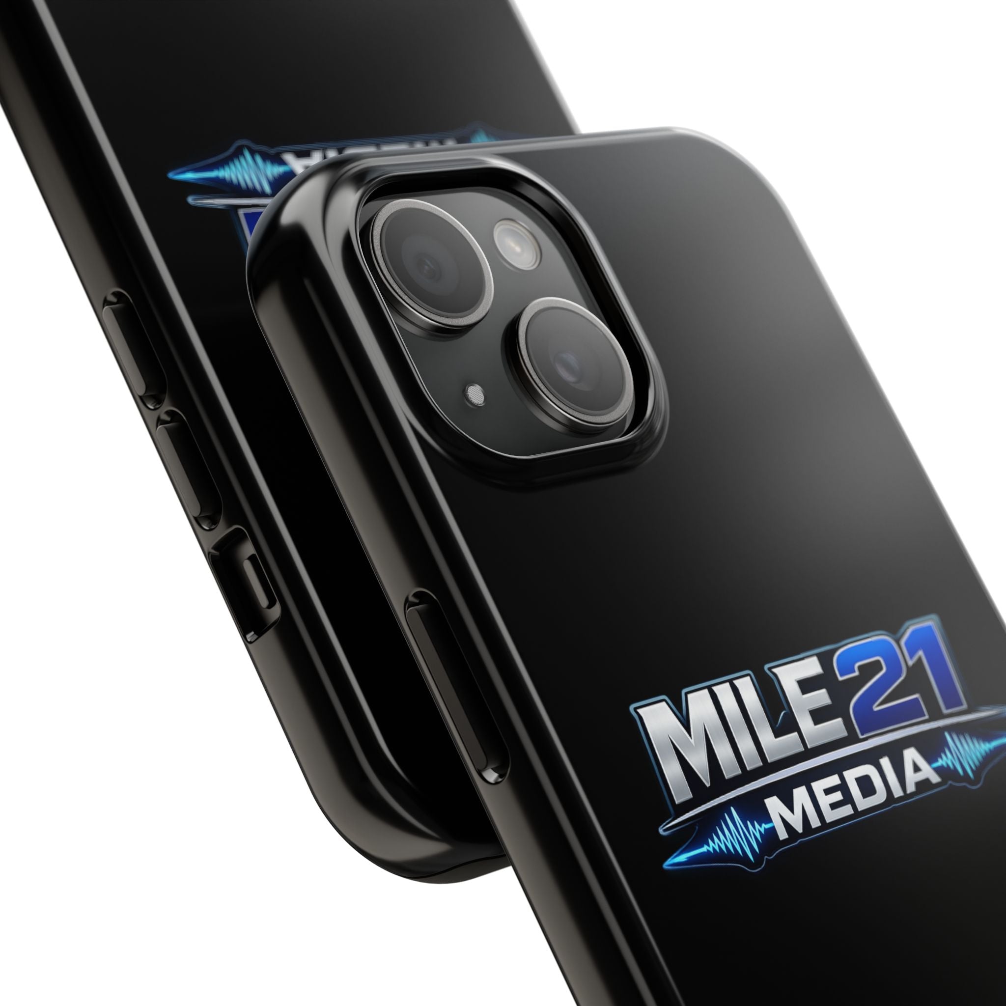 Mile21 Media Tough Phone Case — Protective Slim Shockproof Cover with Logo