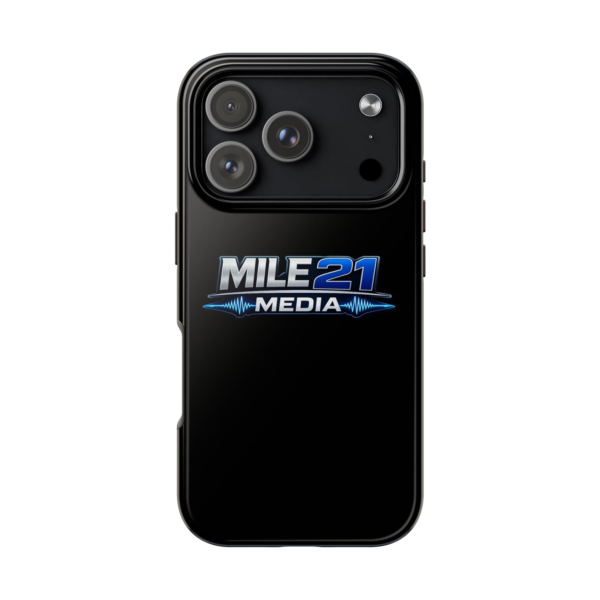 Mile21 Media Tough Phone Case — Protective Slim Shockproof Cover with Logo