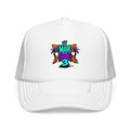 War On The Shore 3 Trucker Hat — Retro Tropical Foam Trucker Cap