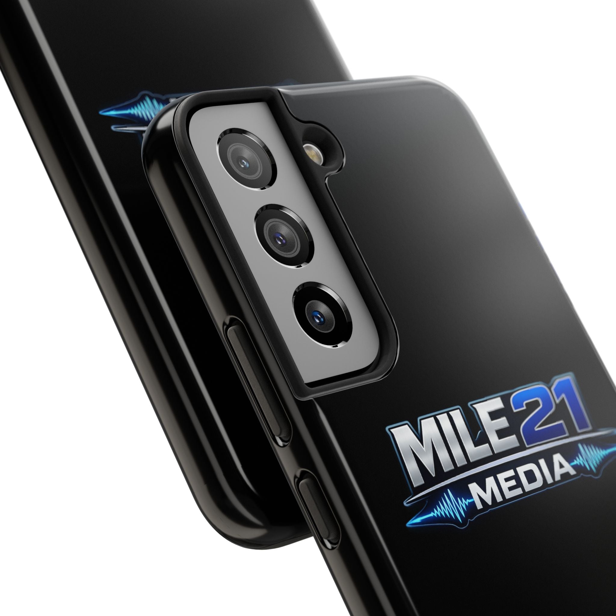 Mile21 Media Tough Phone Case — Protective Slim Shockproof Cover with Logo