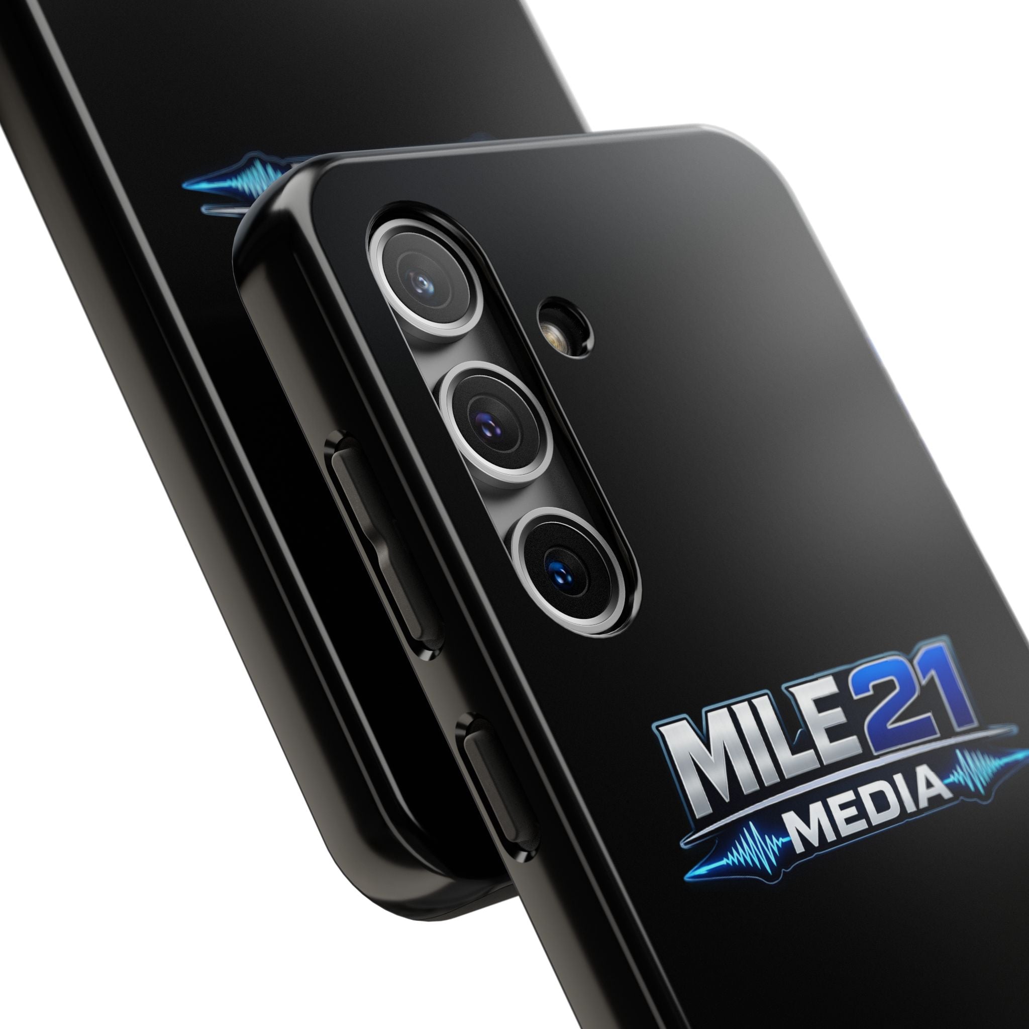 Mile21 Media Tough Phone Case — Protective Slim Shockproof Cover with Logo