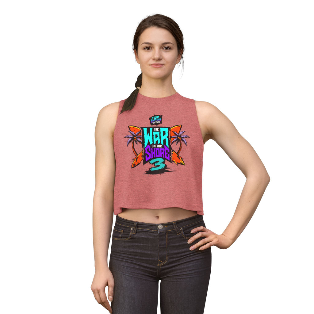 War On The Shore 3 Women's Crop /Razor Back Shirt
