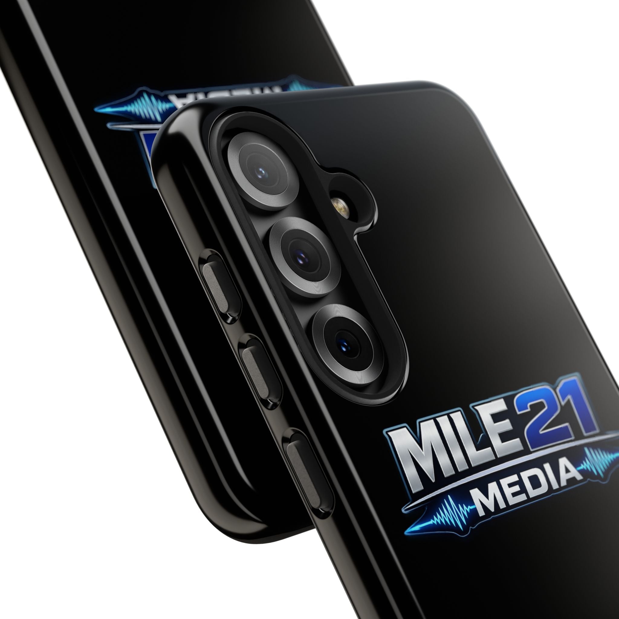 Mile21 Media Tough Phone Case — Protective Slim Shockproof Cover with Logo
