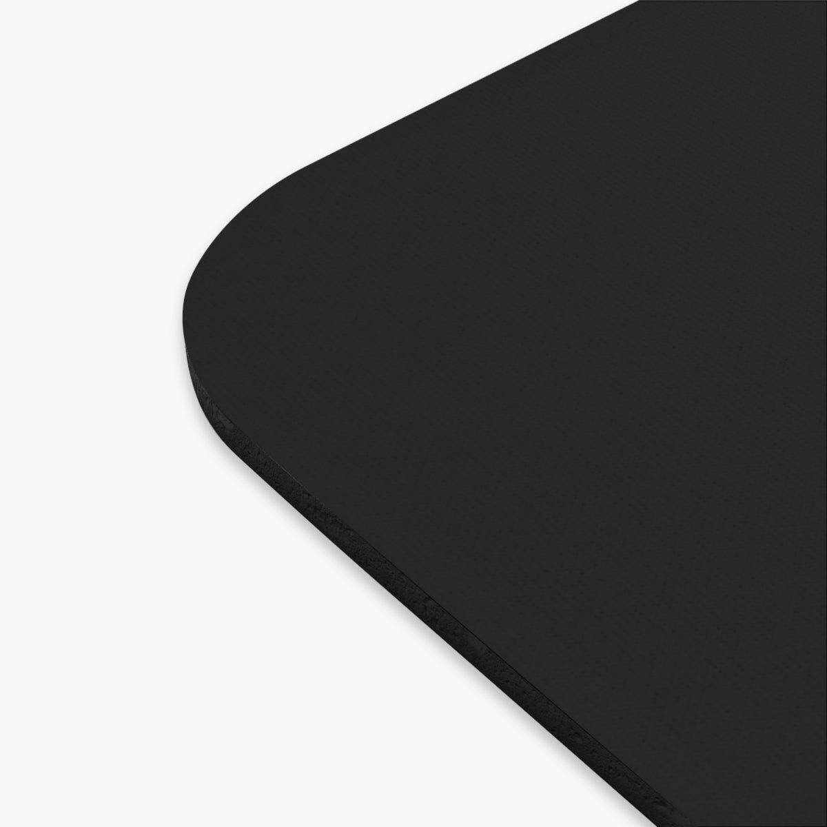 Mile21 Media Logo Mouse Pad — Black Rectangular Gaming/Office Desk Mat