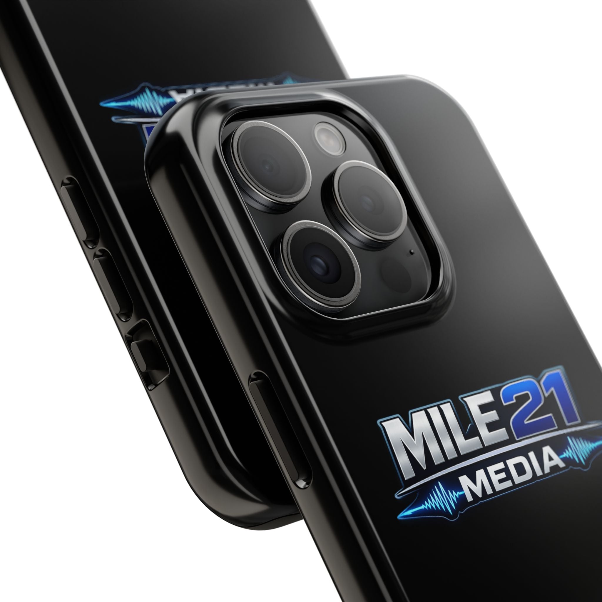 Mile21 Media Tough Phone Case — Protective Slim Shockproof Cover with Logo