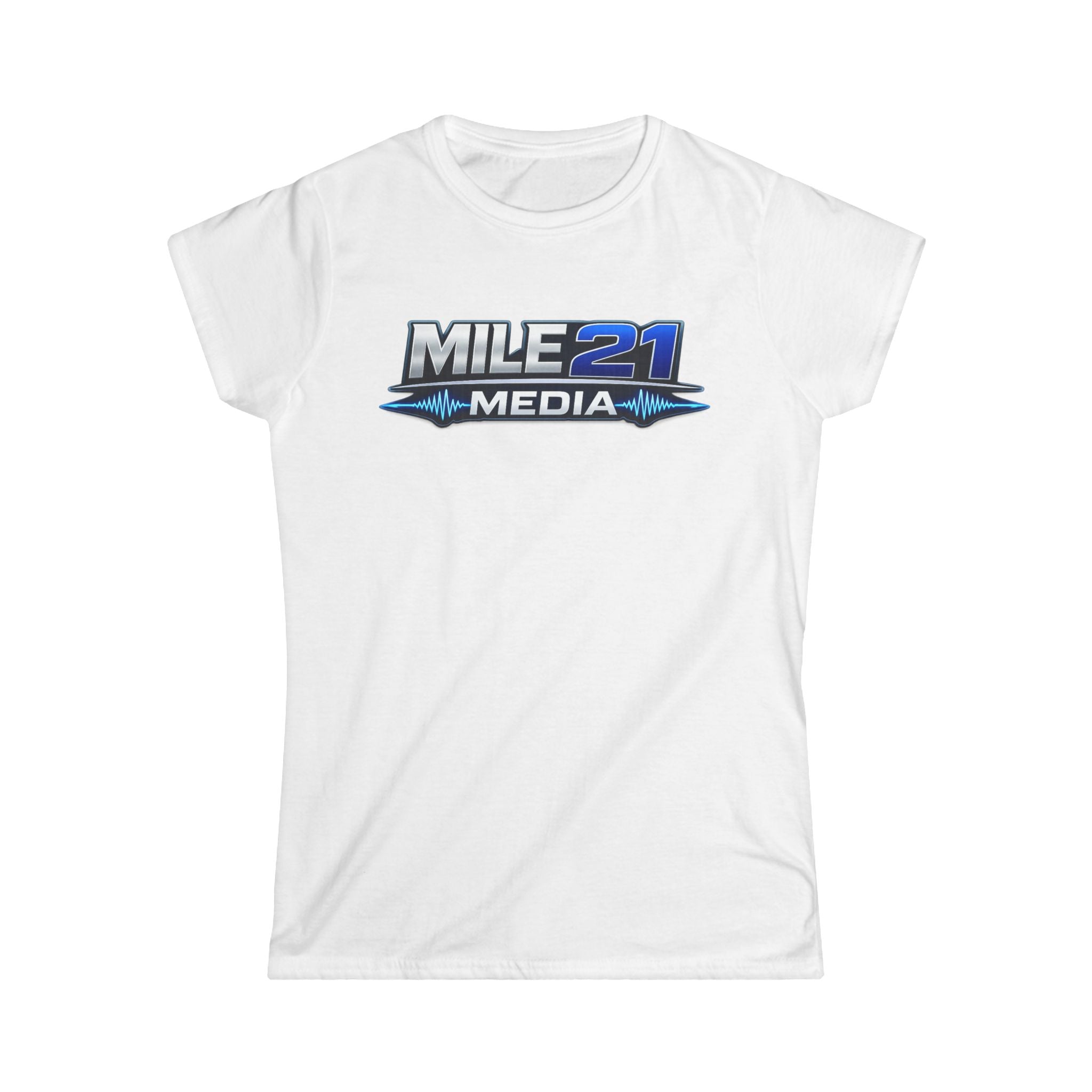 Mile 21 Media Women's Logo Tee — Lightweight Branded Graphic T-Shirt