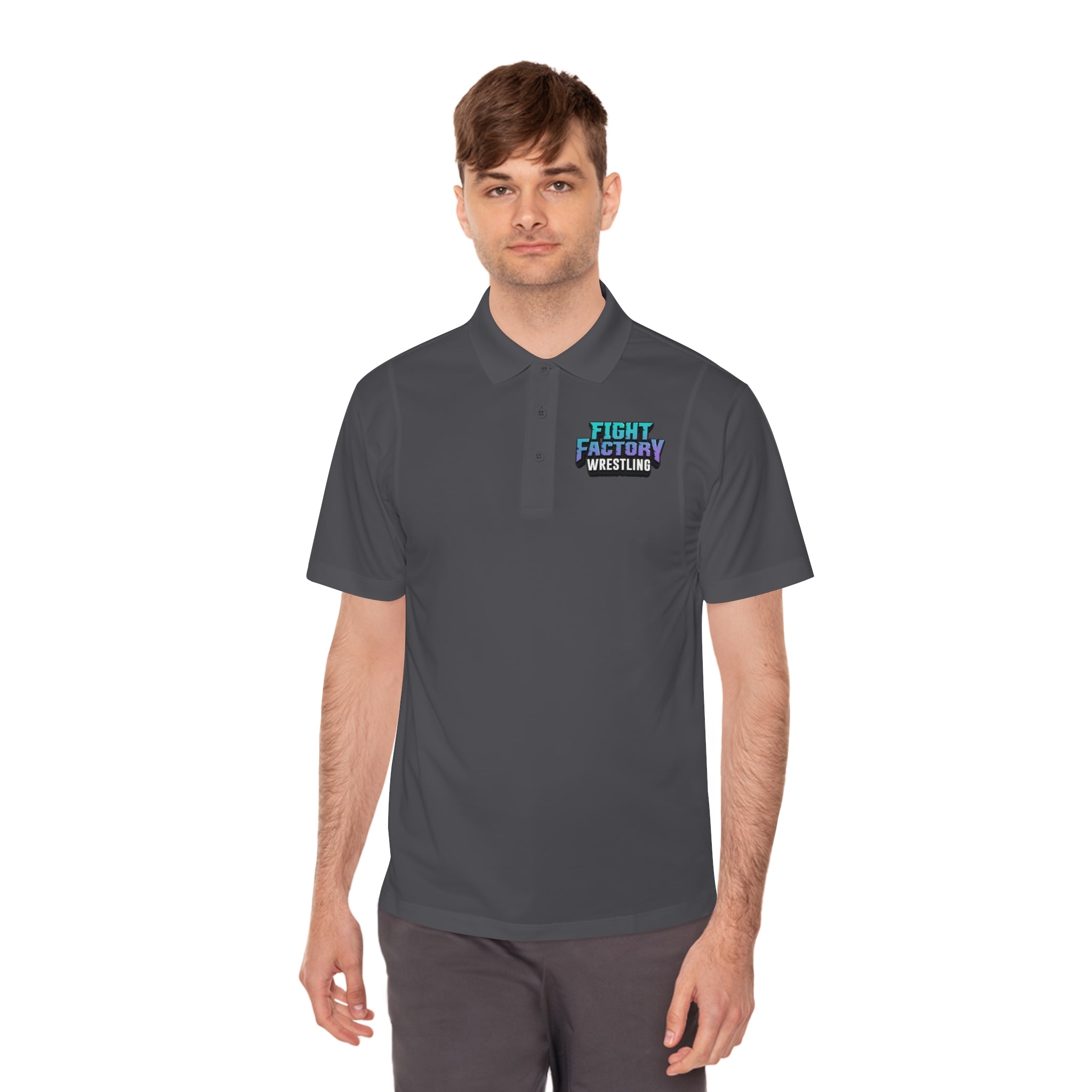 Fight Factory Wrestling Polo Shirt – Men's Athletic Sport Polo