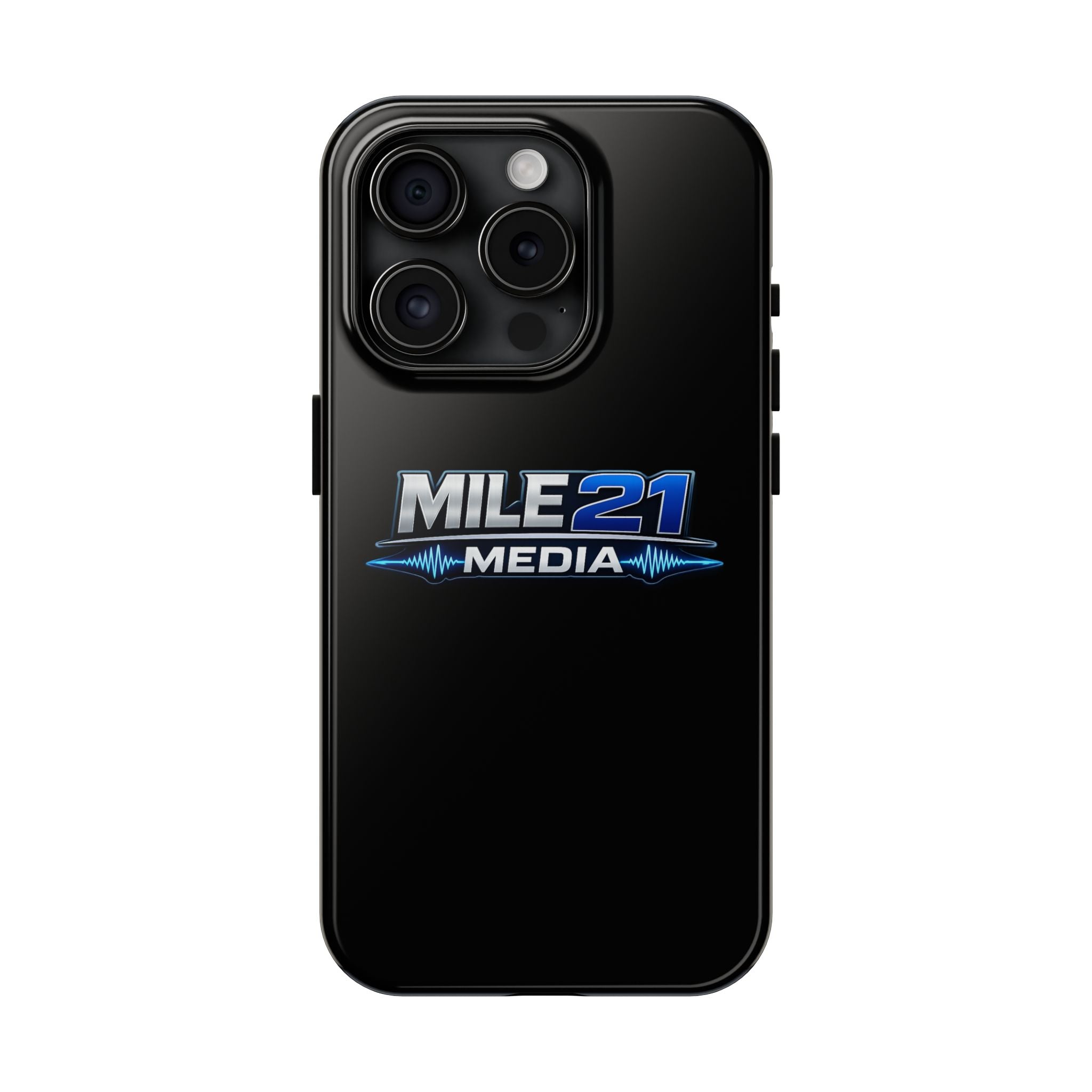 Mile21 Media Tough Phone Case — Protective Slim Shockproof Cover with Logo