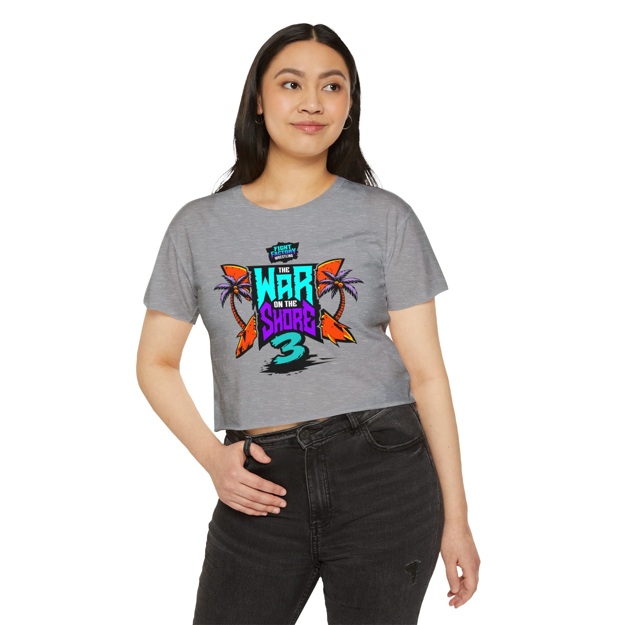 War On The Shore 3 - Women's Crop Top with Short Sleeves
