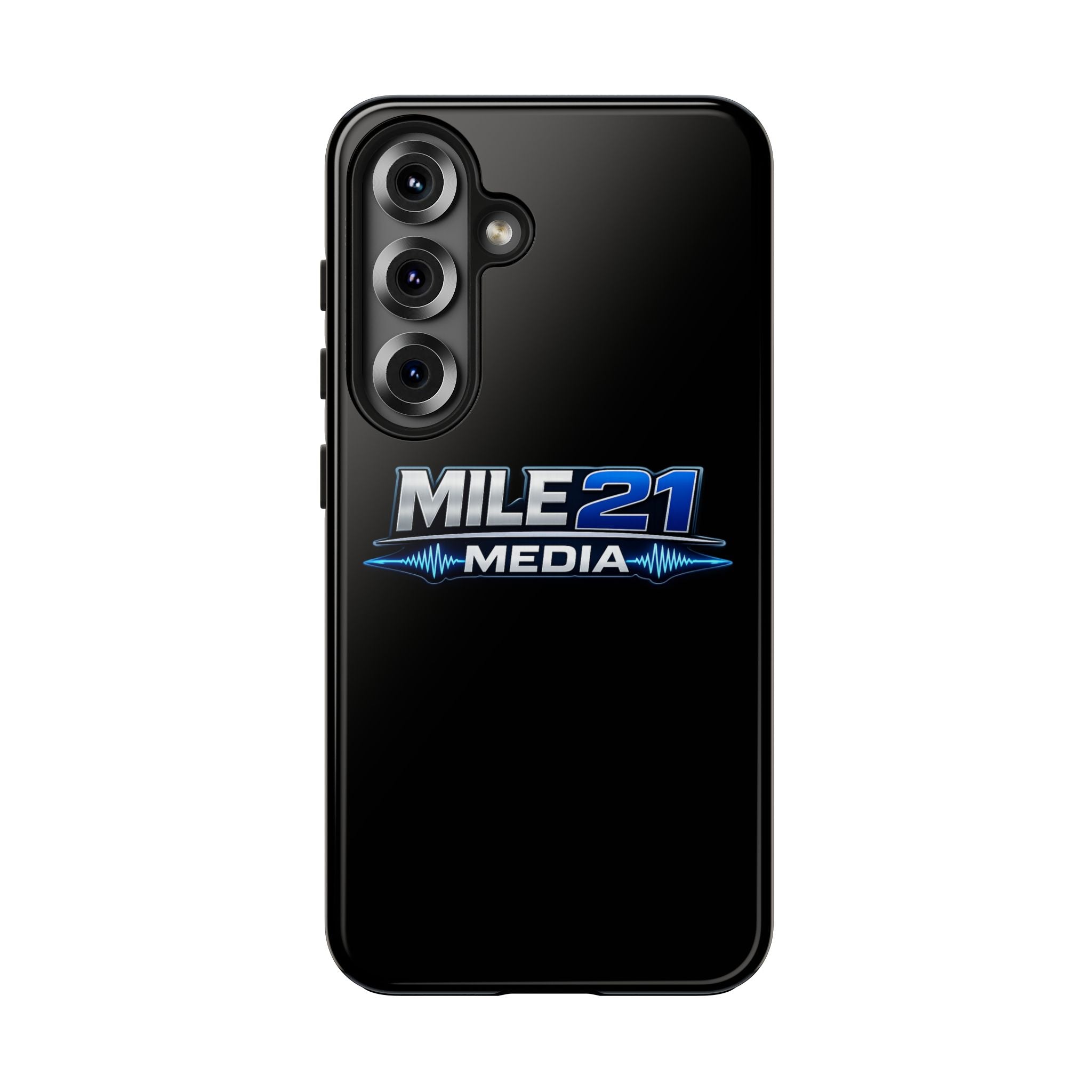 Mile21 Media Tough Phone Case — Protective Slim Shockproof Cover with Logo