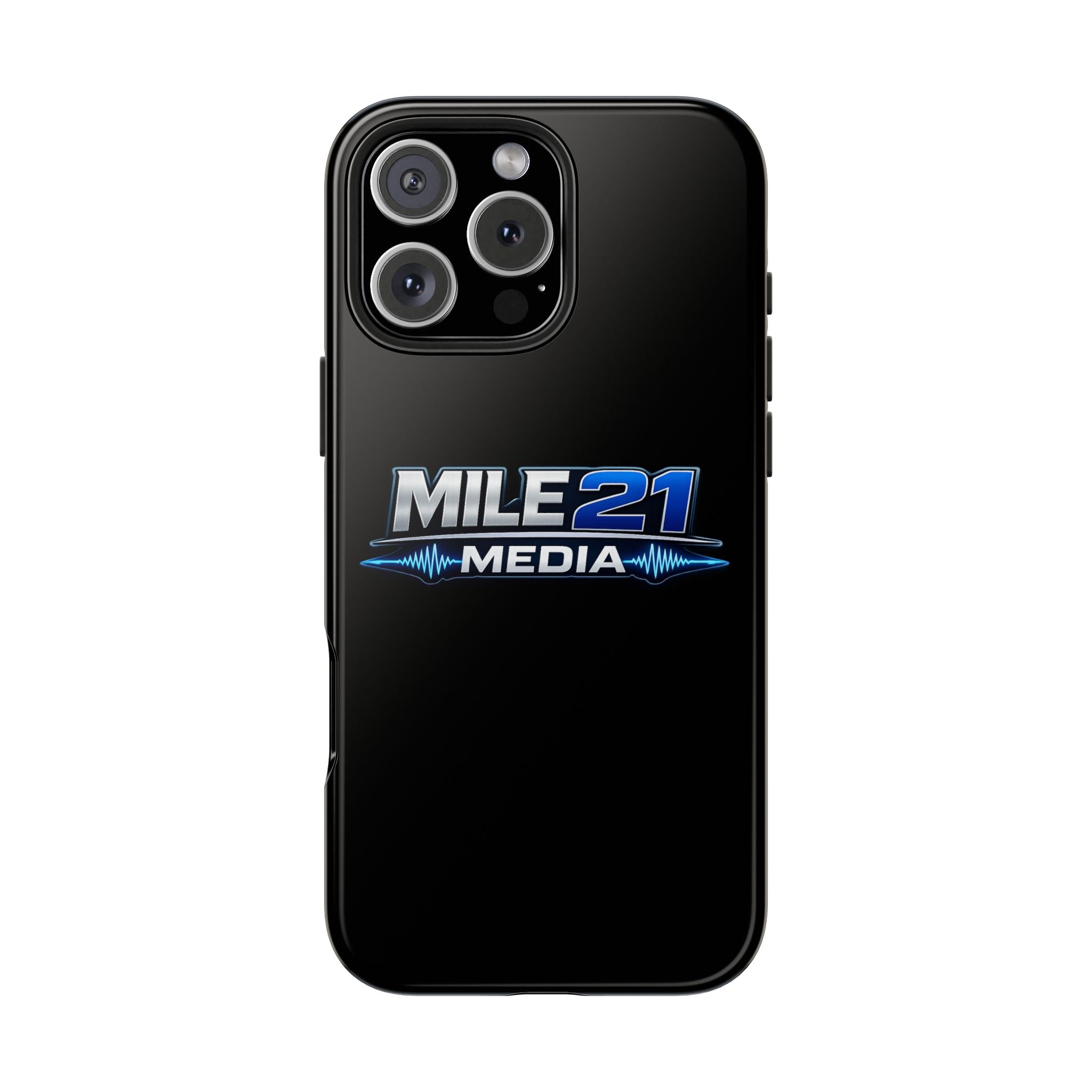 Mile21 Media Tough Phone Case — Protective Slim Shockproof Cover with Logo