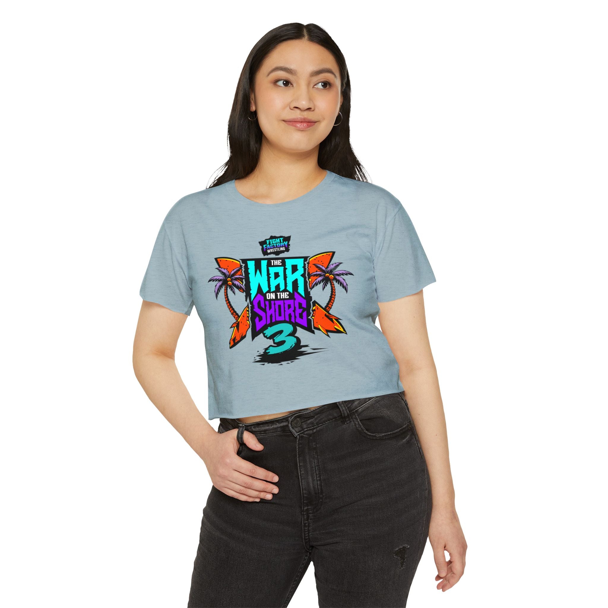 War On The Shore 3 - Women's Crop Top with Short Sleeves
