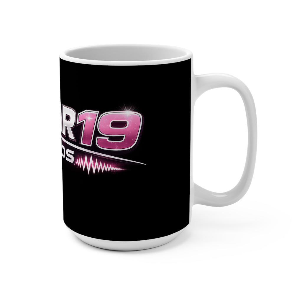 Stellar19 Studios Logo Mug — 15oz Black Branded Coffee Cup