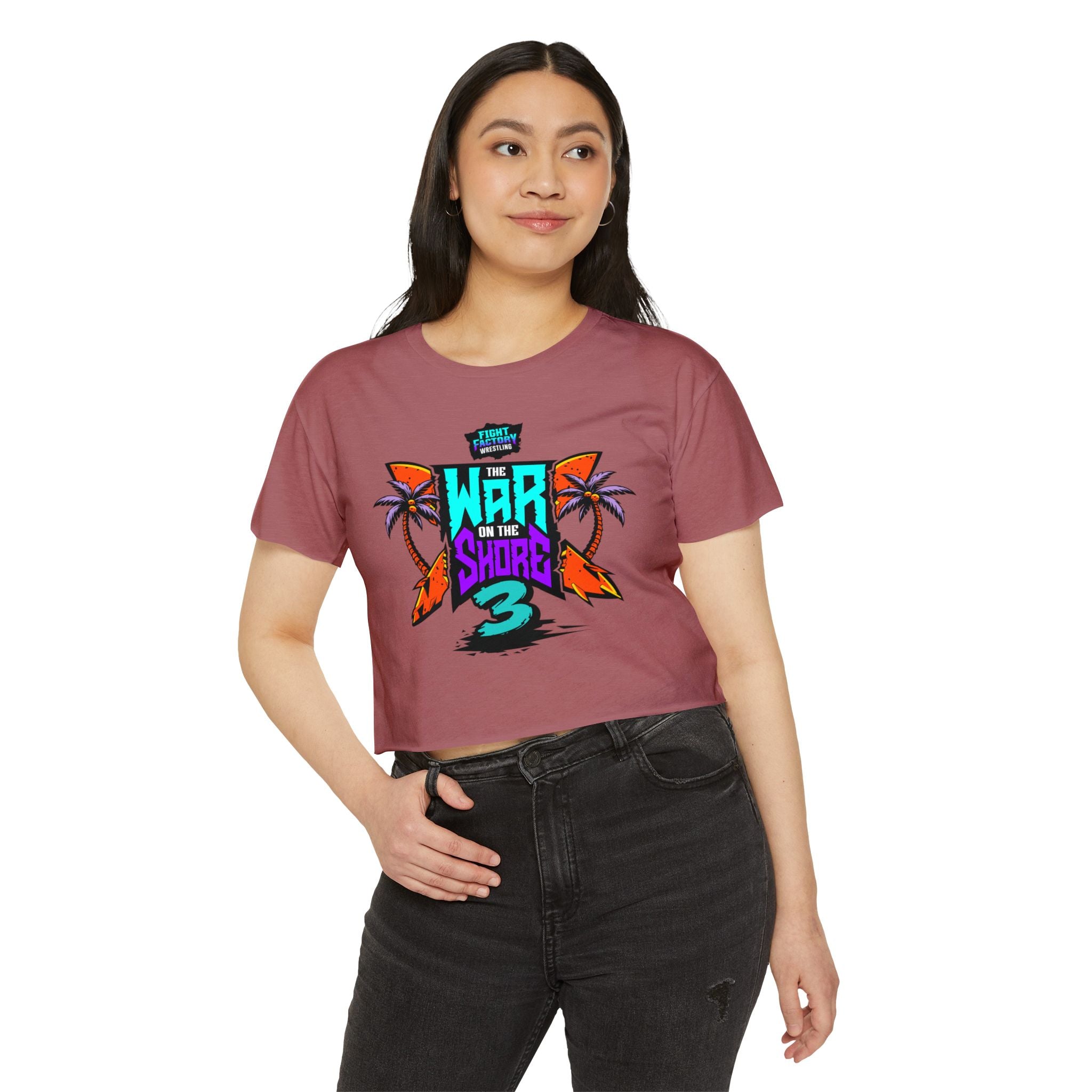 War On The Shore 3 - Women's Crop Top with Short Sleeves